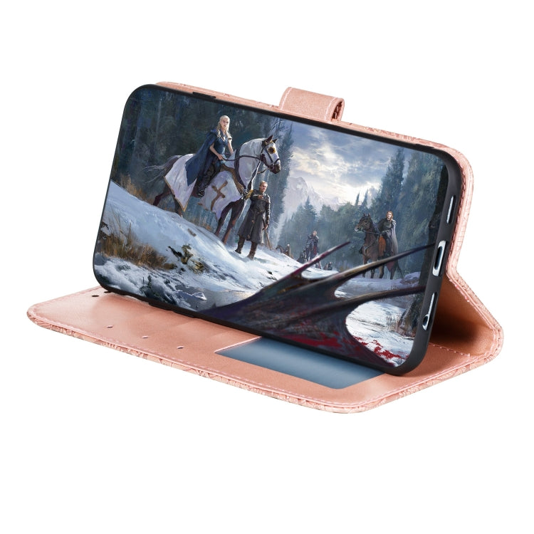 For LG K51S Lace Flower Horizontal Flip Leather Case with Holder & Card Slots & Wallet & Photo Frame