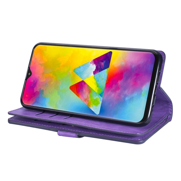 For Huawei Y6 (2019) / Honor 8A 2020 Multifunctional Zipper Horizontal Flip Leather Case with Holder & Wallet & 9 Card Slots & Lanyard