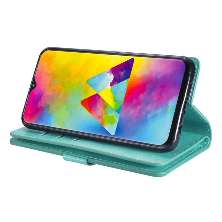 For Huawei Y7 (2019) / Enjoy 9 Multifunctional Zipper Horizontal Flip Leather Case with Holder & Wallet & 9 Card Slots & Lanyard