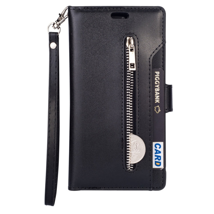 For Huawei P30 lite Multifunctional Zipper Horizontal Flip Leather Case with Holder & Wallet & 9 Card Slots & Lanyard
