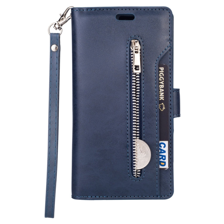 For Huawei P30 lite Multifunctional Zipper Horizontal Flip Leather Case with Holder & Wallet & 9 Card Slots & Lanyard