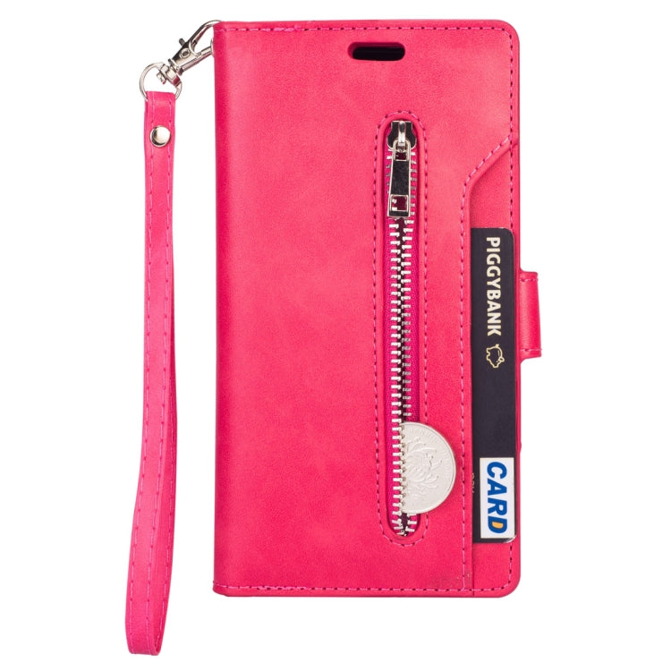 For Huawei P30 lite Multifunctional Zipper Horizontal Flip Leather Case with Holder & Wallet & 9 Card Slots & Lanyard
