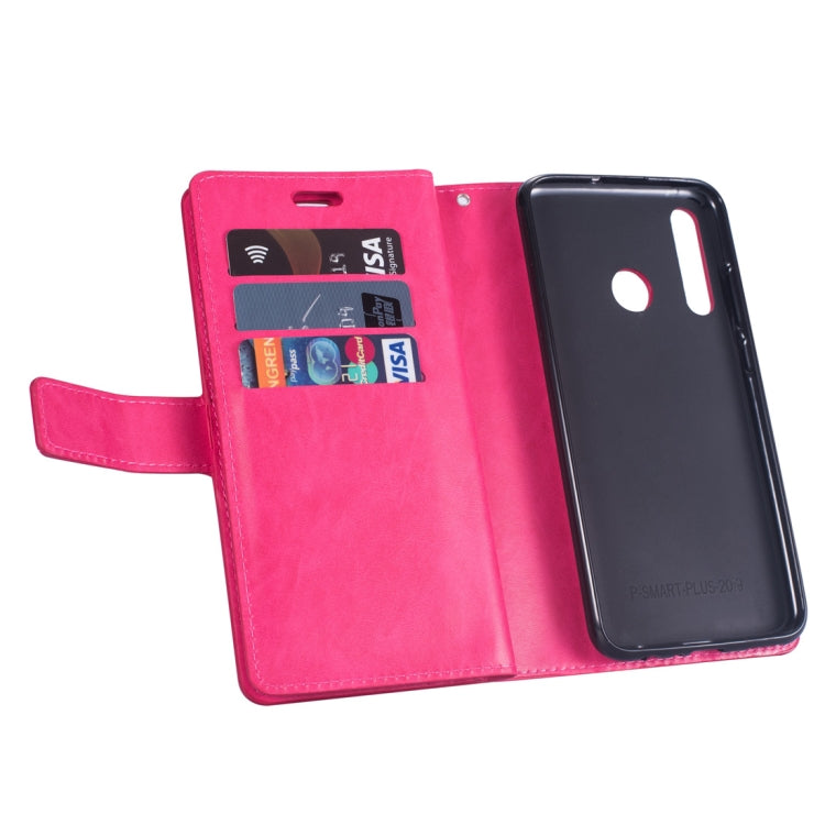 For Huawei P smart 2019 / P Smart+ / Enjoy 9s Multifunctional Zipper Horizontal Flip Leather Case with Holder & Wallet & 9 Card Slots & Lanyard
