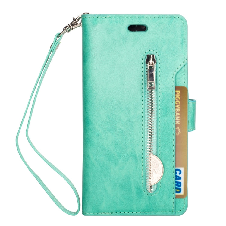 For Huawei P20 Pro Multifunctional Zipper Horizontal Flip Leather Case with Holder & Wallet & 9 Card Slots & Lanyard