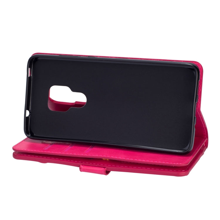 For Huawei Mate 20 Multifunctional Zipper Horizontal Flip Leather Case with Holder & Wallet & 9 Card Slots & Lanyard