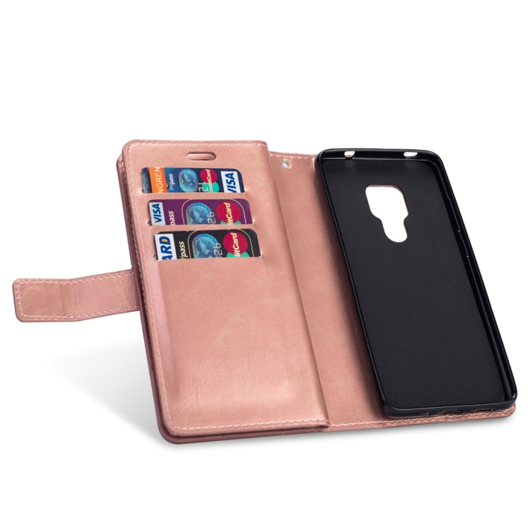 For Huawei Mate 20 Multifunctional Zipper Horizontal Flip Leather Case with Holder & Wallet & 9 Card Slots & Lanyard