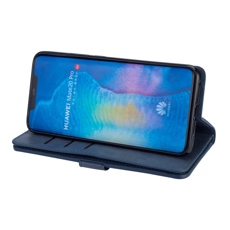 For Huawei Mate 20 Pro Multifunctional Zipper Horizontal Flip Leather Case with Holder & Wallet & 9 Card Slots & Lanyard
