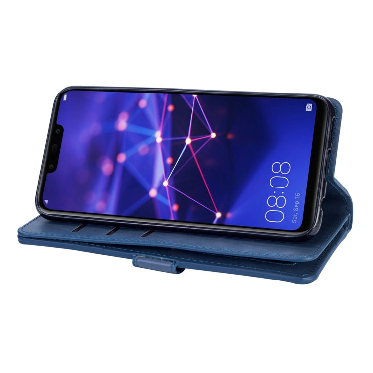For Huawei Mate 20 lite Multifunctional Zipper Horizontal Flip Leather Case with Holder & Wallet & 9 Card Slots & Lanyard