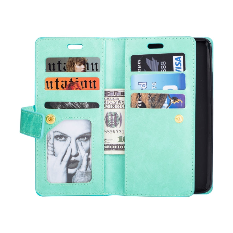 For Huawei Mate 10 Pro Multifunctional Zipper Horizontal Flip Leather Case with Holder & Wallet & 9 Card Slots & Lanyard