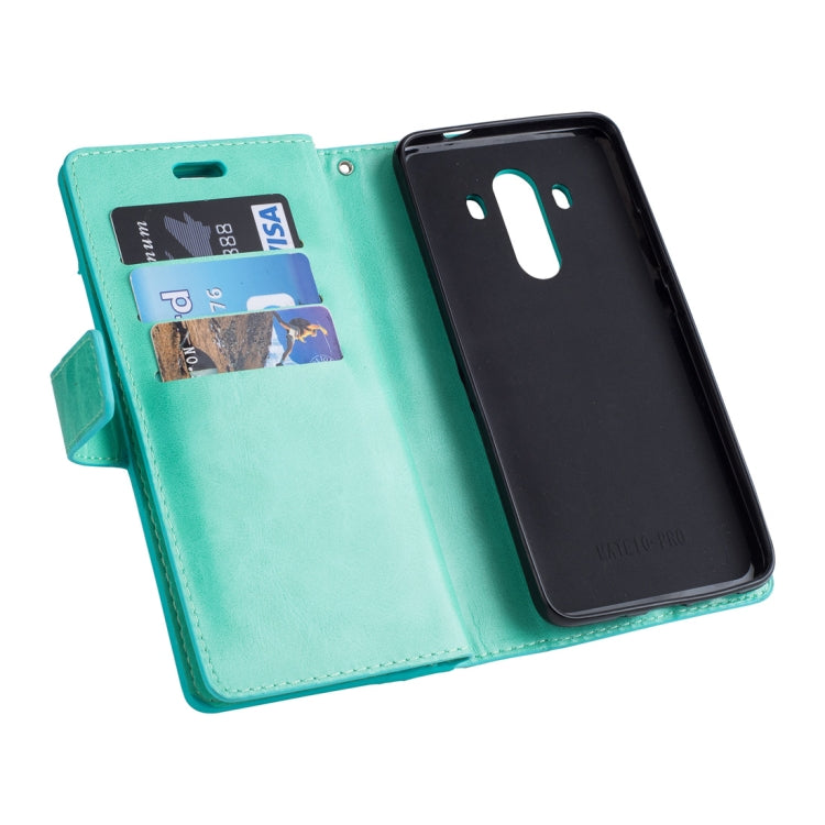 For Huawei Mate 10 Pro Multifunctional Zipper Horizontal Flip Leather Case with Holder & Wallet & 9 Card Slots & Lanyard