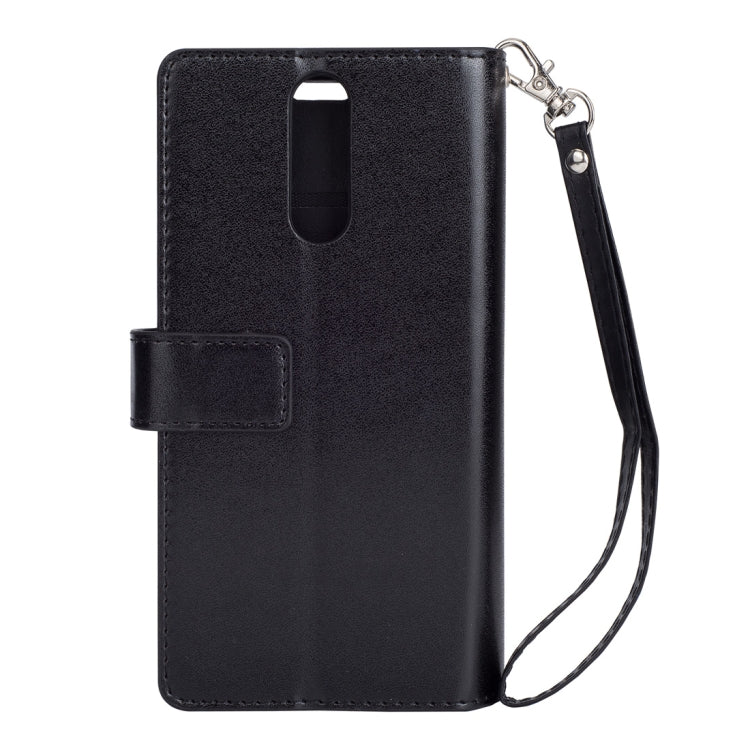 For Huawei Mate 10 Lite / Maimang 6 Multifunctional Zipper Horizontal Flip Leather Case with Holder & Wallet & 9 Card Slots & Lanyard