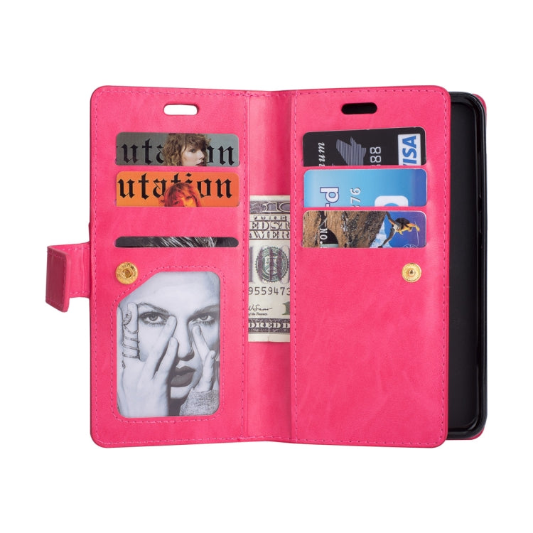 For Huawei Mate 10 Lite / Maimang 6 Multifunctional Zipper Horizontal Flip Leather Case with Holder & Wallet & 9 Card Slots & Lanyard