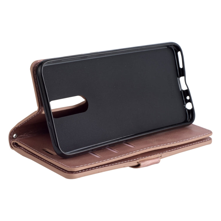 For Huawei Mate 10 Lite / Maimang 6 Multifunctional Zipper Horizontal Flip Leather Case with Holder & Wallet & 9 Card Slots & Lanyard