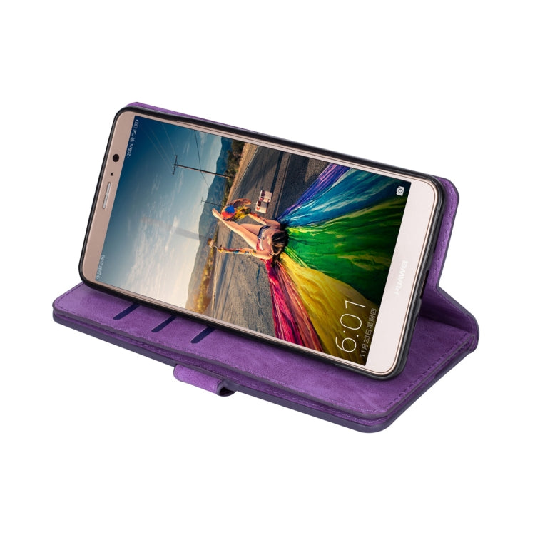 For Huawei Mate 9 Multifunctional Zipper Horizontal Flip Leather Case with Holder & Wallet & 9 Card Slots & Lanyard