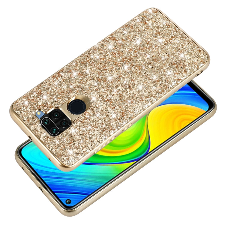 For Xiaomi Redmi Note 9 / 10X 4G Glitter Powder Shockproof TPU Protective Case
