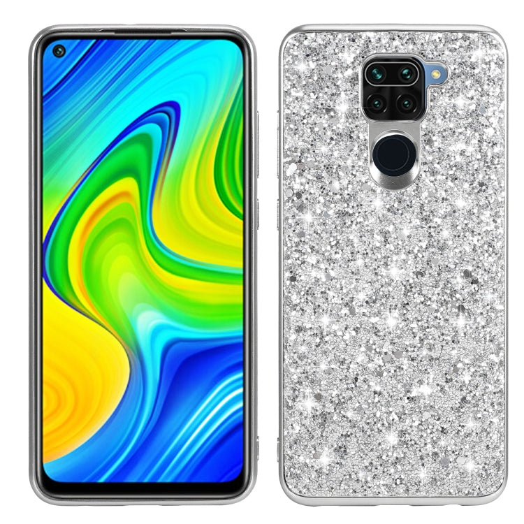 For Xiaomi Redmi Note 9 / 10X 4G Glitter Powder Shockproof TPU Protective Case