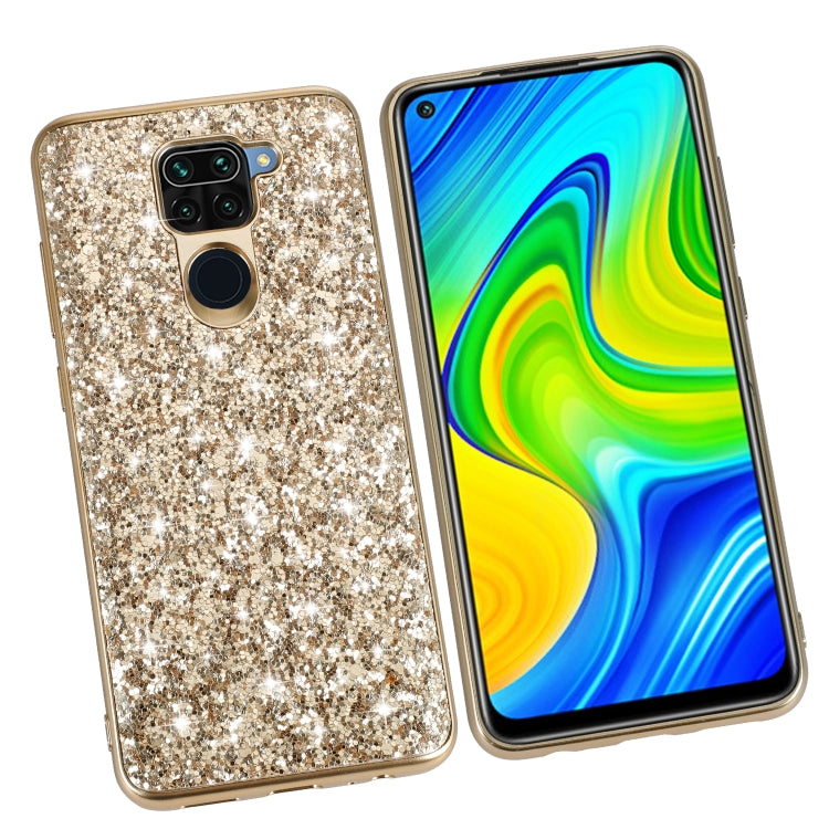 For Xiaomi Redmi Note 9 / 10X 4G Glitter Powder Shockproof TPU Protective Case