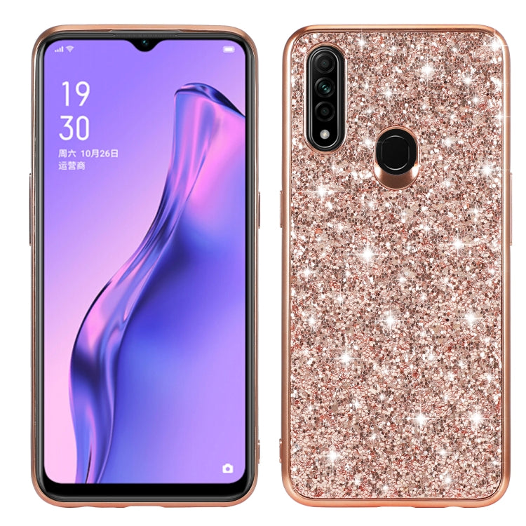 For OPPO A8 / A31 Glitter Powder Shockproof TPU Protective Case