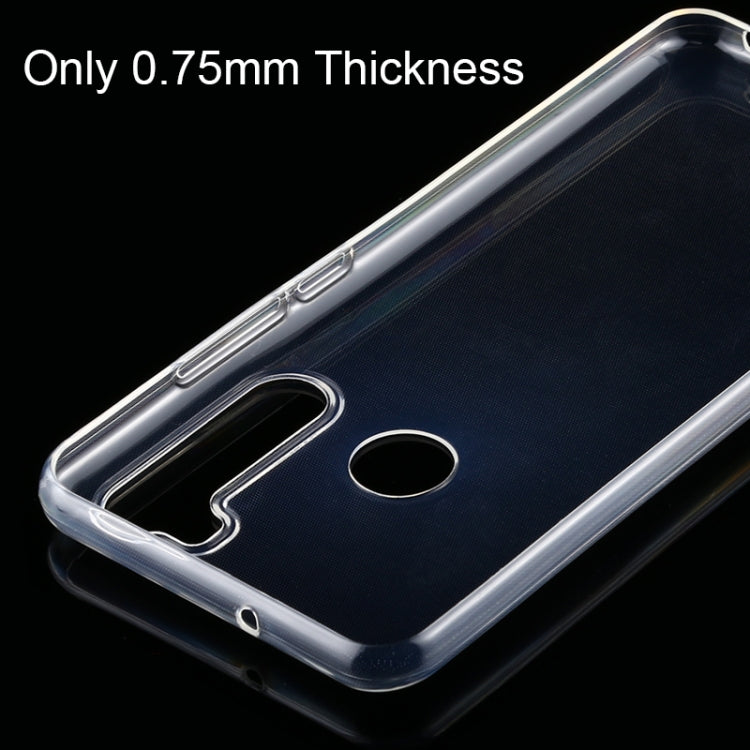 For HTC U20 5G 0.75mm Ultra-thin Transparent TPU Soft Protective Case