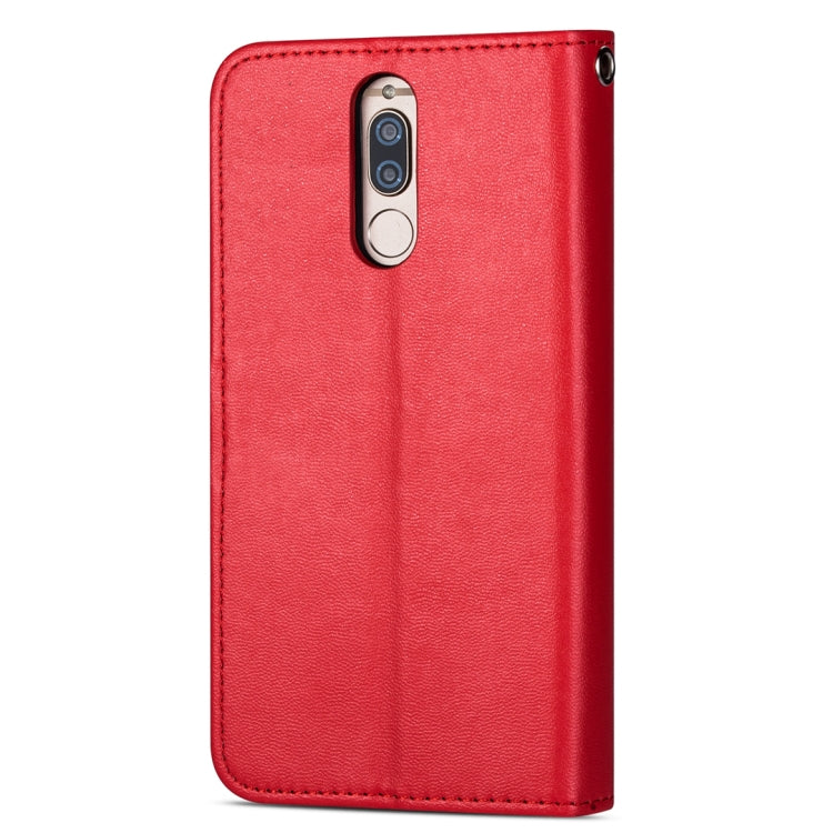 For Huawei Mate 10 Lite Ultra-thin 9 Card Horizontal Flip Leather Case, with Card Slots & Holder & Lanyard