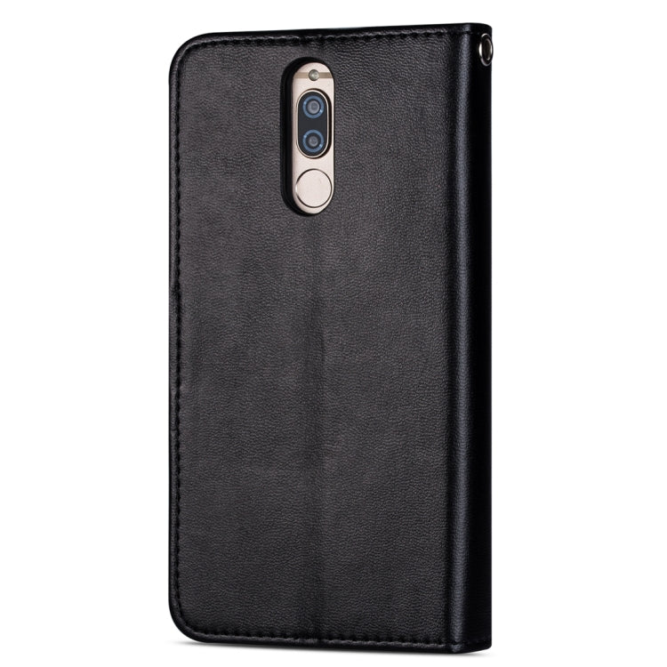 For Huawei Mate 10 Lite Ultra-thin 9 Card Horizontal Flip Leather Case, with Card Slots & Holder & Lanyard