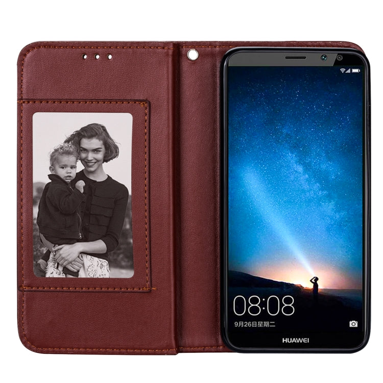 For Huawei Mate 10 Lite Ultra-thin 9 Card Horizontal Flip Leather Case, with Card Slots & Holder & Lanyard