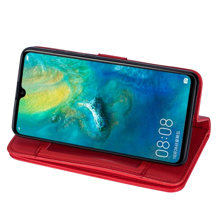 For Huawei Mate 20 Ultra-thin 9 Card Horizontal Flip Leather Case, with Card Slots & Holder & Lanyard