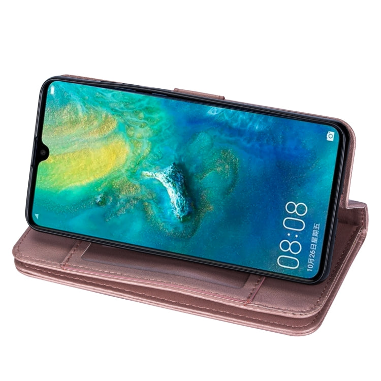 For Huawei Mate 20 Ultra-thin 9 Card Horizontal Flip Leather Case, with Card Slots & Holder & Lanyard