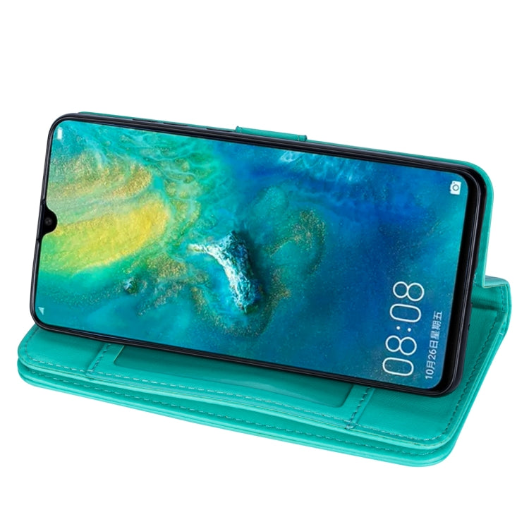 For Huawei Mate 20 Ultra-thin 9 Card Horizontal Flip Leather Case, with Card Slots & Holder & Lanyard