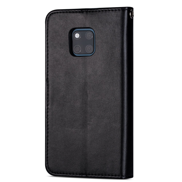 For Huawei Mate 20 Pro Ultra-thin 9 Card Horizontal Flip Leather Case, with Card Slots & Holder & Lanyard