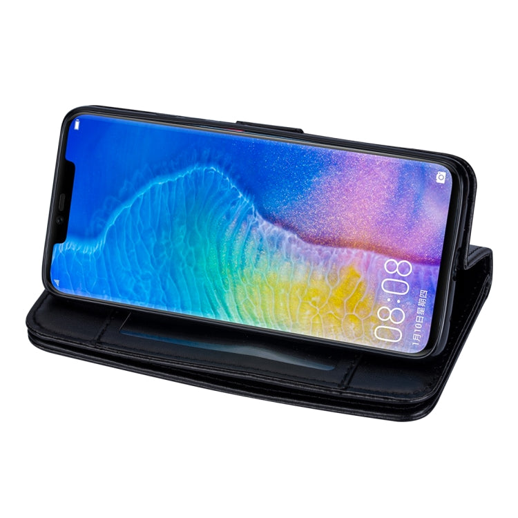 For Huawei Mate 20 Pro Ultra-thin 9 Card Horizontal Flip Leather Case, with Card Slots & Holder & Lanyard