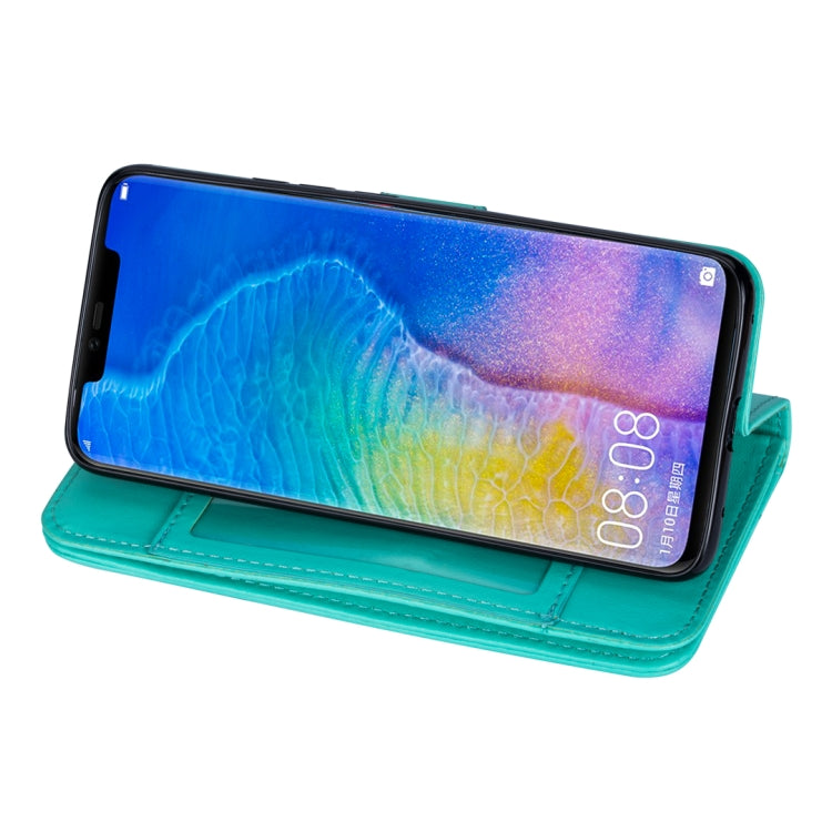 For Huawei Mate 20 Pro Ultra-thin 9 Card Horizontal Flip Leather Case, with Card Slots & Holder & Lanyard