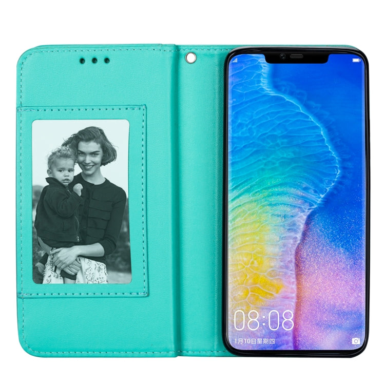 For Huawei Mate 20 Pro Ultra-thin 9 Card Horizontal Flip Leather Case, with Card Slots & Holder & Lanyard