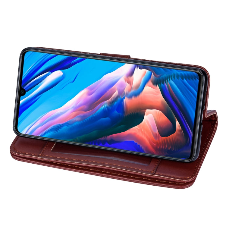 For Huawei P30 Ultra-thin 9 Card Horizontal Flip Leather Case, with Card Slots & Holder & Lanyard