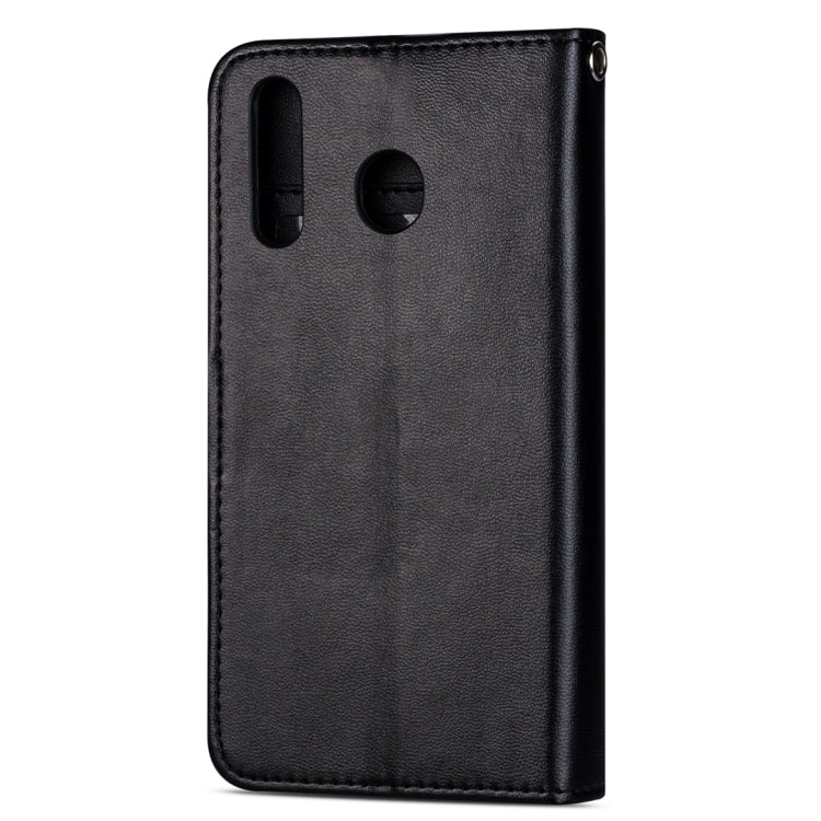 For Huawei P30 Lite Ultra-thin 9 Card Horizontal Flip Leather Case, with Card Slots & Holder & Lanyard