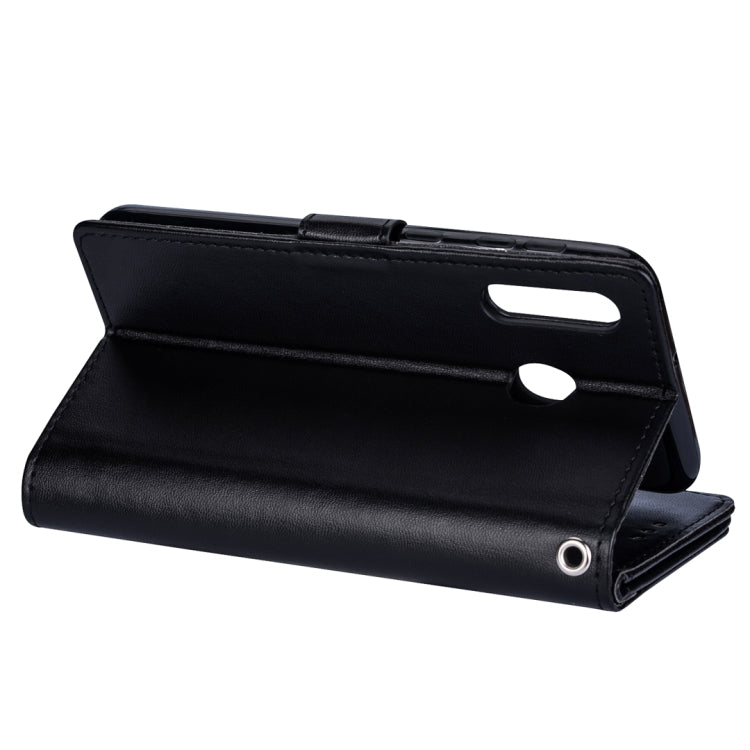 For Huawei P30 Lite Ultra-thin 9 Card Horizontal Flip Leather Case, with Card Slots & Holder & Lanyard