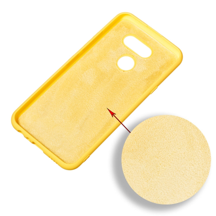 For LG K40S Pure Color Liquid Silicone Shockproof Full Coverage Protective Case