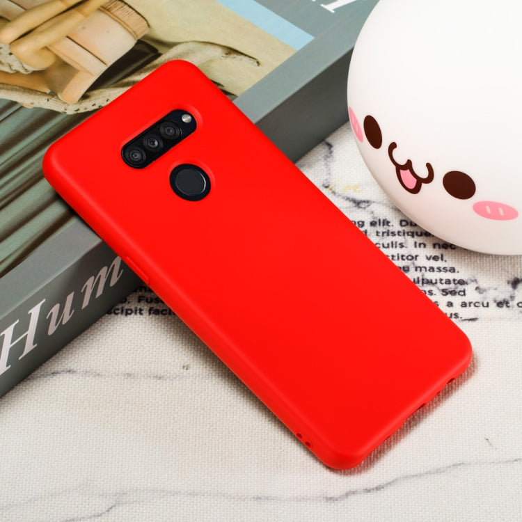 For LG K50S Pure Color Liquid Silicone Shockproof Full Coverage Protective Case