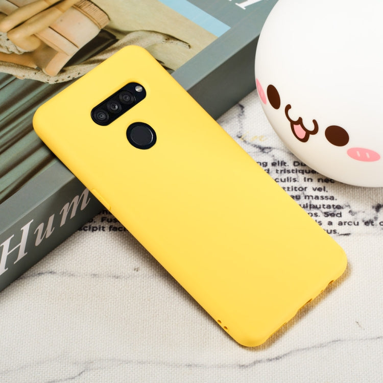 For LG K50S Pure Color Liquid Silicone Shockproof Full Coverage Protective Case