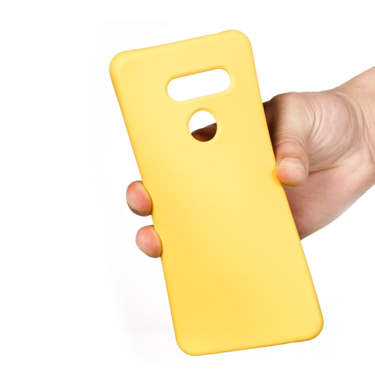 For LG K50S Pure Color Liquid Silicone Shockproof Full Coverage Protective Case