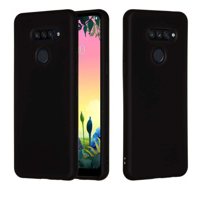 For LG K50S Pure Color Liquid Silicone Shockproof Full Coverage Protective Case