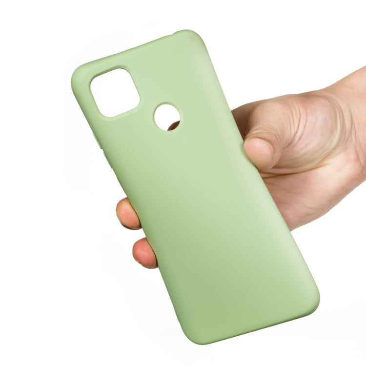 For Xiaomi Redmi 9C Pure Color Liquid Silicone Shockproof Full Coverage Protective Case