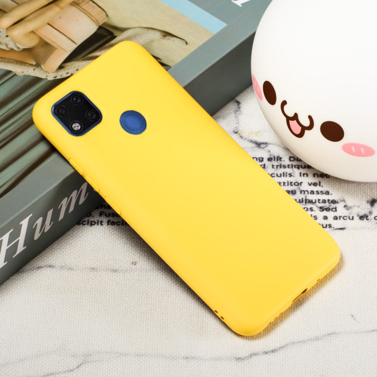For Xiaomi Redmi 9C Pure Color Liquid Silicone Shockproof Full Coverage Protective Case