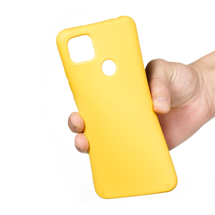 For Xiaomi Redmi 9C Pure Color Liquid Silicone Shockproof Full Coverage Protective Case