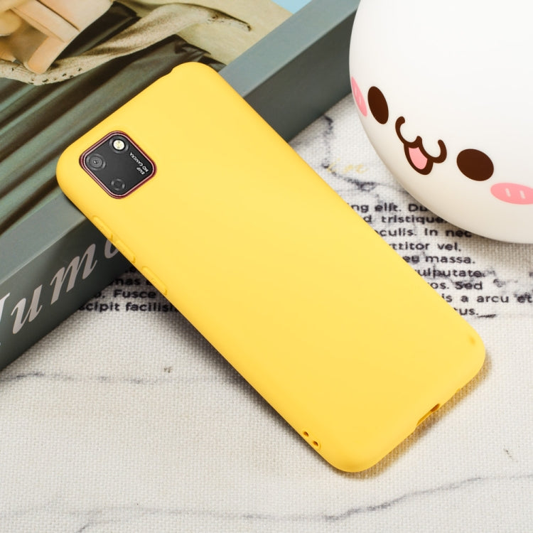 For Huawei Y5p / Honor 9s Pure Color Liquid Silicone Shockproof Full Coverage Protective Case