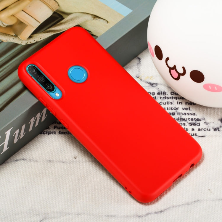 For Huawei Y7p / P40 Lite E Pure Color Liquid Silicone Shockproof Full Coverage Protective Case