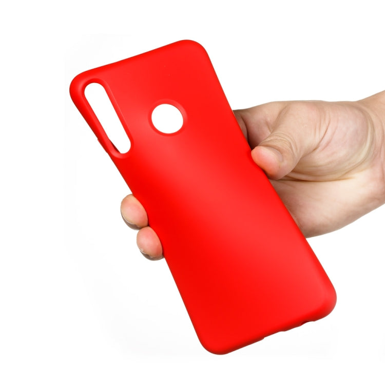 For Huawei Y7p / P40 Lite E Pure Color Liquid Silicone Shockproof Full Coverage Protective Case