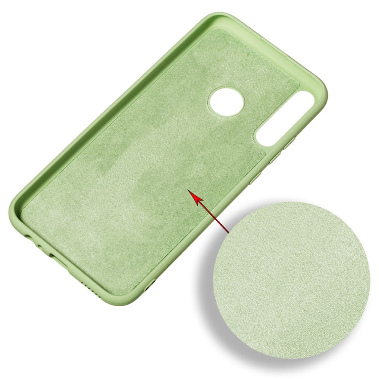 For Huawei Y7p / P40 Lite E Pure Color Liquid Silicone Shockproof Full Coverage Protective Case