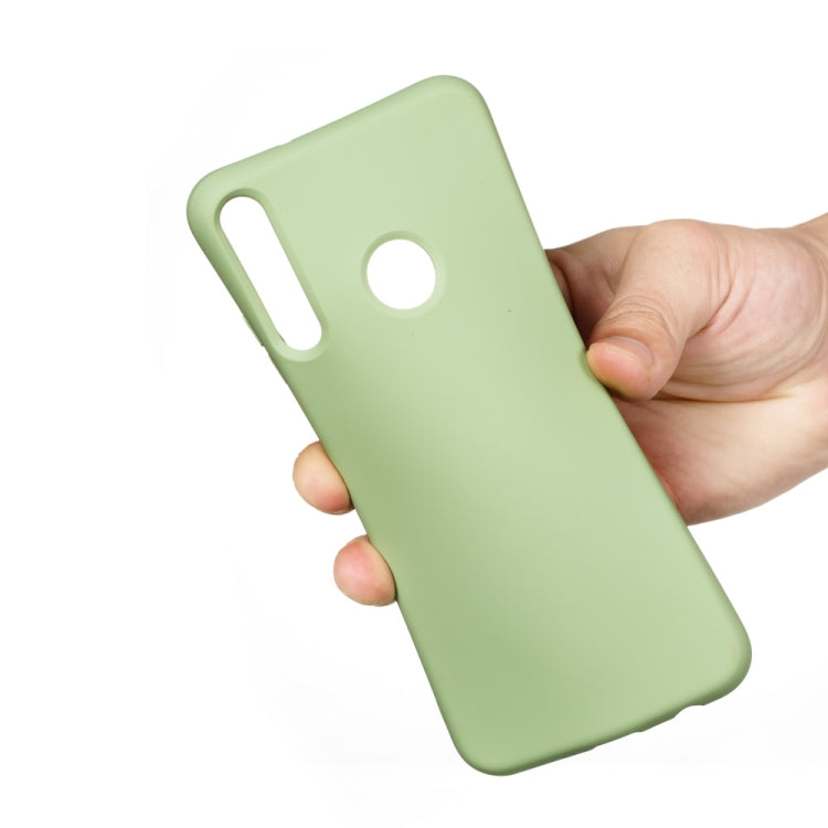 For Huawei Y7p / P40 Lite E Pure Color Liquid Silicone Shockproof Full Coverage Protective Case