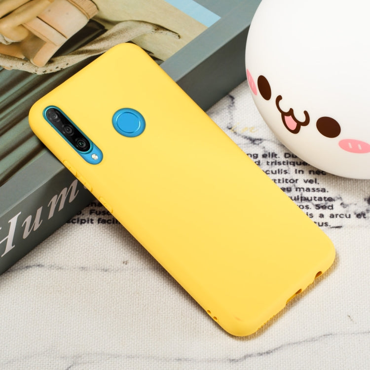 For Huawei Y7p / P40 Lite E Pure Color Liquid Silicone Shockproof Full Coverage Protective Case